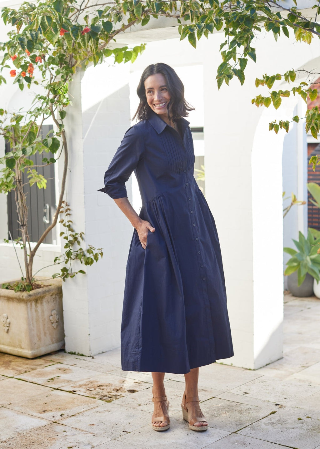 SUSIE SHIRTDRESS - FRENCH NAVY