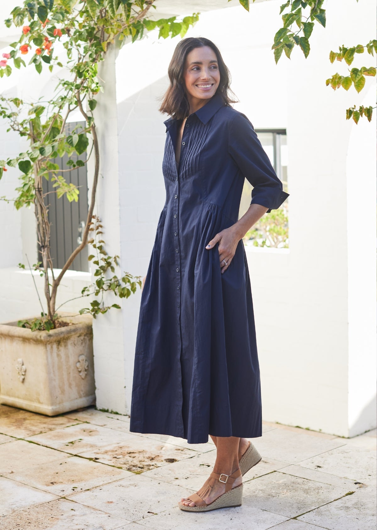 SUSIE SHIRTDRESS - FRENCH NAVY