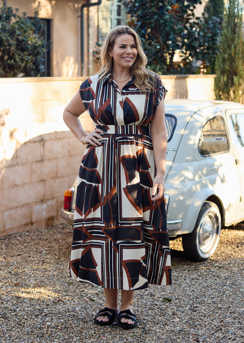 SORRENTO DRESS - INES PRINT