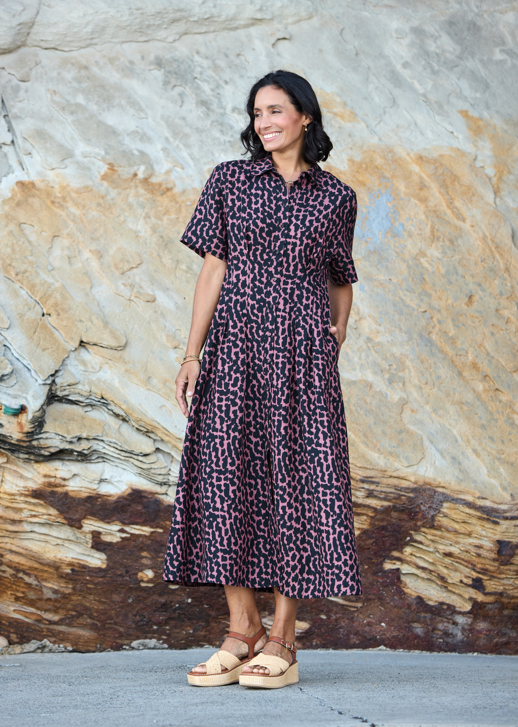CLEO MIDI DRESS - SORAYA PRINT